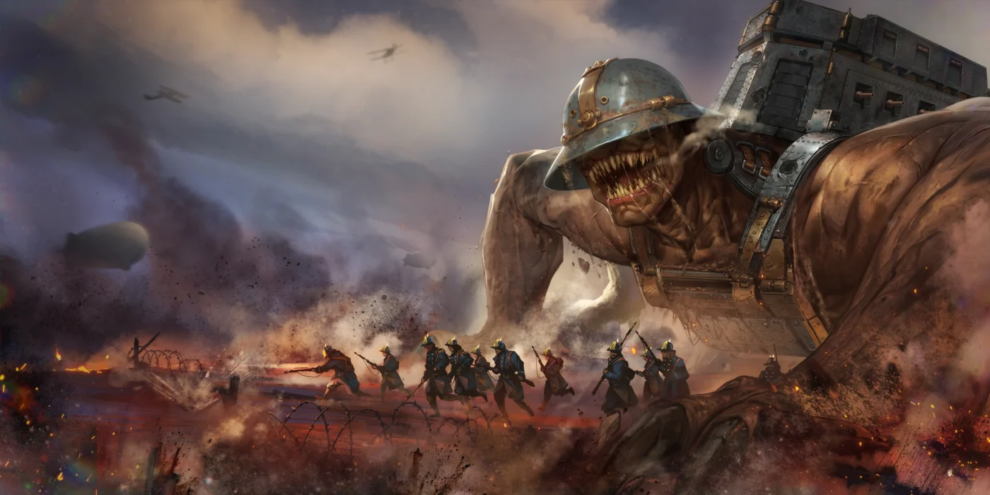 Trench Maw artwork in March of Giants